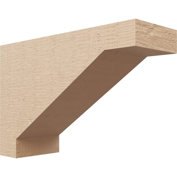 Ekena Millwork 6"W x 18"D x 12"H Classic Burlington Rough Cedar Woodgrain TimberThane Corbel, Primed Tan CORUR06X18X12BURRCPR - main